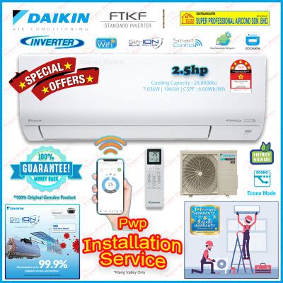 Pwp Installation Daikin Hp Inverter Aircond R Ftkf C V Mf