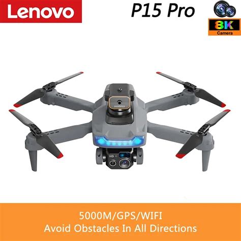 Lenovo P15 Drone Professional 8K 4K Camera Foldable Mini Remote Control