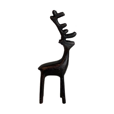 Iron Christmas Reindeer Décor Black Small