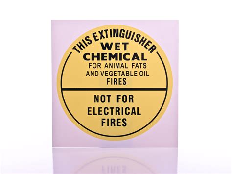 Sign Wet Chemical Fire Extinguisher Id Sign Buy Online Perth Based