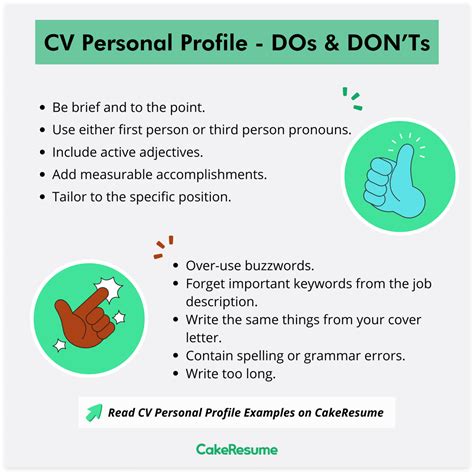Crafting The Perfect Cv Personal Profile Examples And Tips
