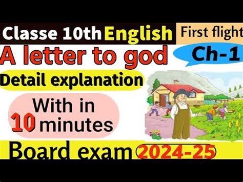 A Letter To God Class In English Full Chapter Summary