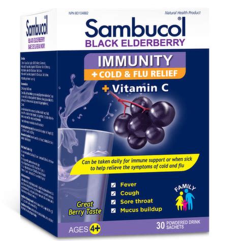 Sambucol Immunity Powdered Drink Black Elderberry