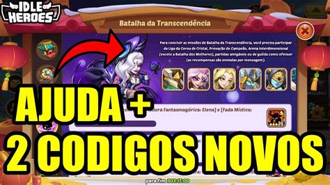 IDLE HEROES 2 CODIGOS E AJUDA PRA FAZAER O EVENTO DE BATALHA TRANS