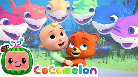 Baby Shark Color Song Cocomelon Animal Time Animals For Kids Youtube