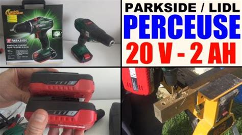 Perceuse Visseuse Sans Fil 20 V Parkside Pabs 20 Li X20V TEAM Lidl Test