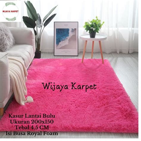 Jual Karpet Bulu Rasfur Ukuran X Tebal Cm Busa Royal Foam