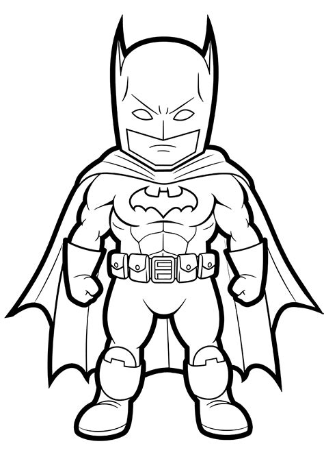 Batman Coloriage Facile Coloriage Batman Pour Enfants