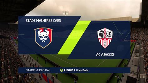 FIFA 23 SM Caen Vs AC Ajaccio Ligue 1 Uber Eats Gameplay YouTube