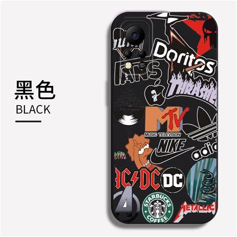 Infinix Zero X Pro X NEO Hot 8 Pro 9 Play 創意流行品牌標誌設計手機殼軟 TPU 蝦皮購物