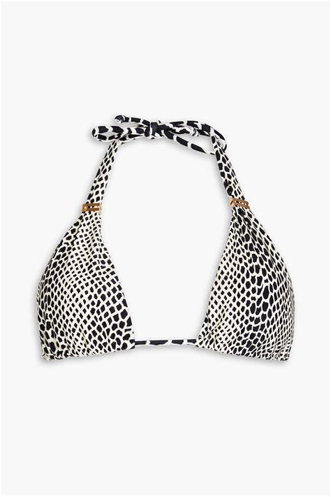 Vix Paula Hermanny Bia Printed Triangle Bikini Top The Outnet