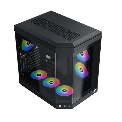 Gabinete Gamer Superframe Power Cube Mid Tower Vidro Temperado Eatx