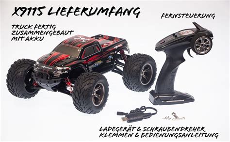 S Idee X Rot Rc Auto Buggy Mit Licht Led Wasserdichter