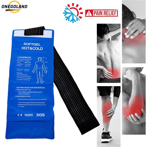 เจลประคบ รอน เยน Cold hot pack พรอมสายรดสำหรบยด ขนาด 44 5 17 5 cm