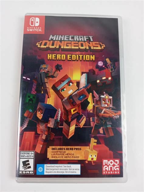 Minecraft Dungeons Hero Edition Game Nintendo Switch Values MAVIN