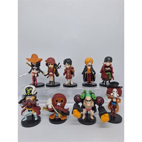 Jual Action Figure One Piece Set Isi 9 Luffy Zorro Sanji Nami Robin