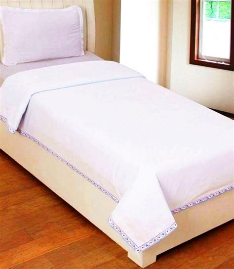 Buy Homestore Yep Plain 100 Cotton Single Bed Sheet Top Sheet Ac Sheet Pack Of 1 Pc Size