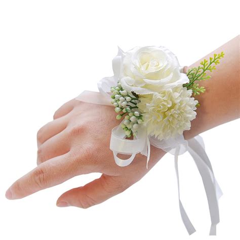 White Wax Flower Corsage