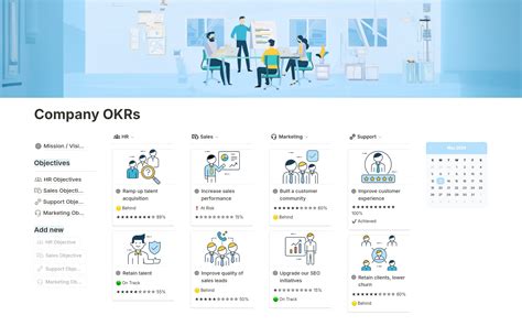 Company Okrs Template Notion Marketplace