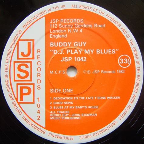 Buddy Guy D J Play My Blues Vinyl Pussycat Records