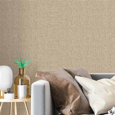 Papel De Parede Linho Texturizado - Papel de Parede Texturizado Linho Bege | Defacile - Defacile
