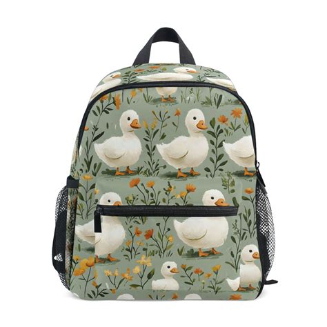 ALAZA Cute Cartoon Duck School Backpack Small Bookbag Mini Bags