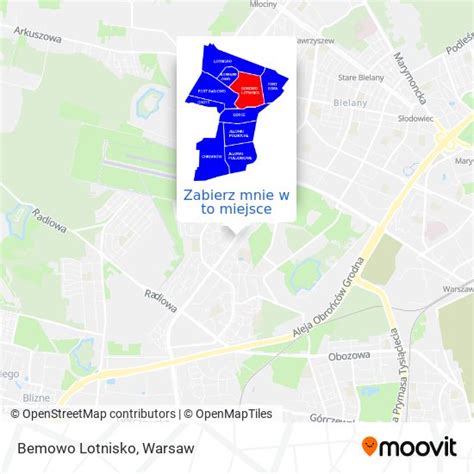 Jak dostać się do Bemowo Lotnisko w Warsaw takimi środkami transportu