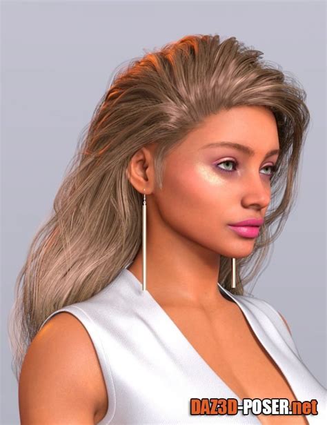 Eden Girls Messy Hairstyle For Genesis 9 Daz 3d Poser Free Download