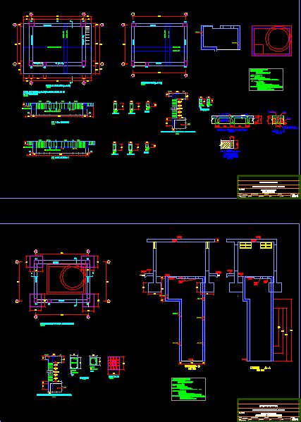 Caseta De Bombeo En Autocad Librería Cad