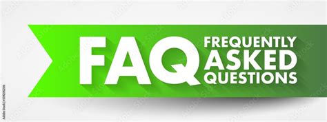 Faq Frequently Asked Questions Acronym Business Concept Background