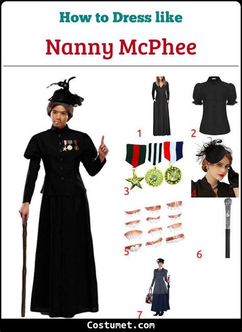 Nanny McPhee Costume for Cosplay & Halloween | Nanny mcphee, Costumes ...