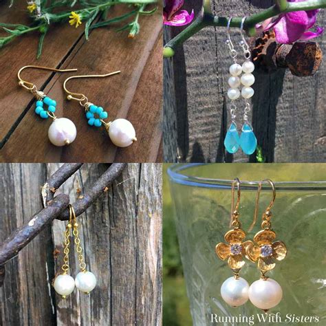 How To Make Pearl Earrings - Running With Sisters