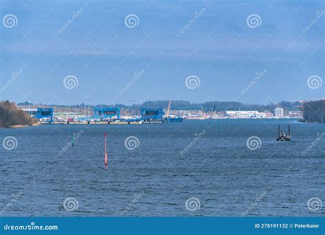 Ferry Terminal in Travemuende Stock Photo - Image of destination ...