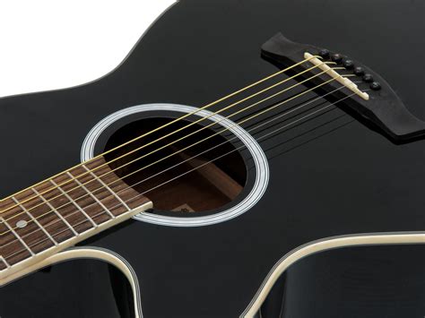 Aw 400 Western Guitar Lh Black Dimavery