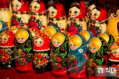 Matryoshka Dolls Also Known As Russian Nesting Dolls St Stock Photo