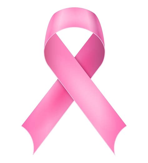 Premium Vector Pink Silk Shiny Ribbon In Support Of Breast Cancer