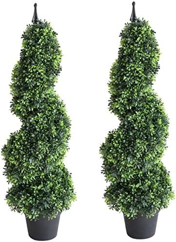 Amazon Damomo 3ft Topiary Trees Artificial Topiaries Boxwood