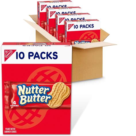 Amazon.com: Nutter Butter Peanut Butter Sandwich Cookies, 40 Snack