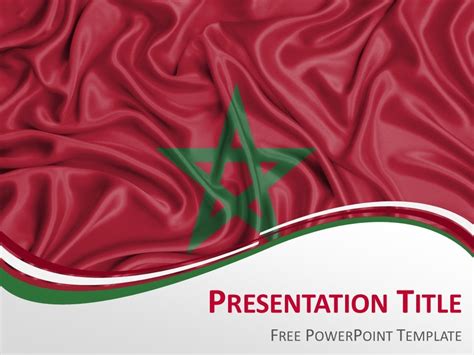 Morocco Flag PowerPoint Template - PresentationGO.com