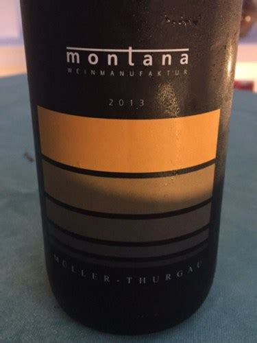 Weinmanufaktur Montana M Ller Thurgau Vivino Us