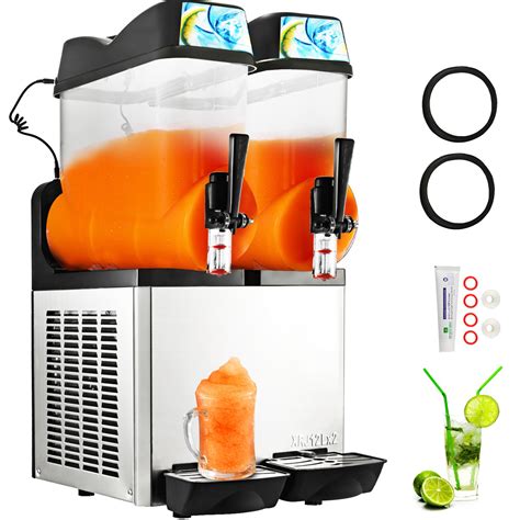 VEVOR 12L x 2 Slush Machine Double Bowl Frozen Drink machine Double ...