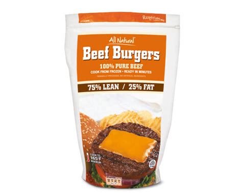 7525 Ground Beef Patties Aldi Us