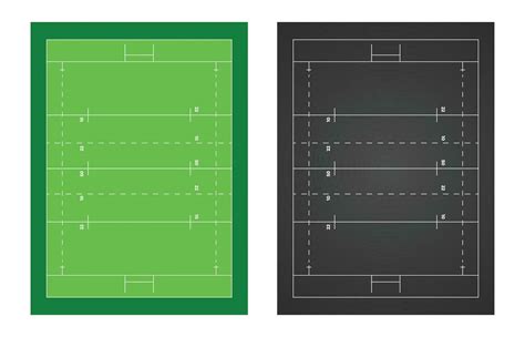 Rugby Field Diagram 36032607 Vector Art at Vecteezy