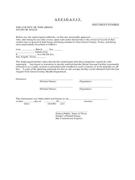 Fillable Online Texas Home Equity Affidavit And Agreement First Lien