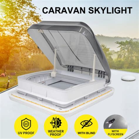 Caravan Motorhomes Rv Roof Hatch Skylight X With Blind And Led