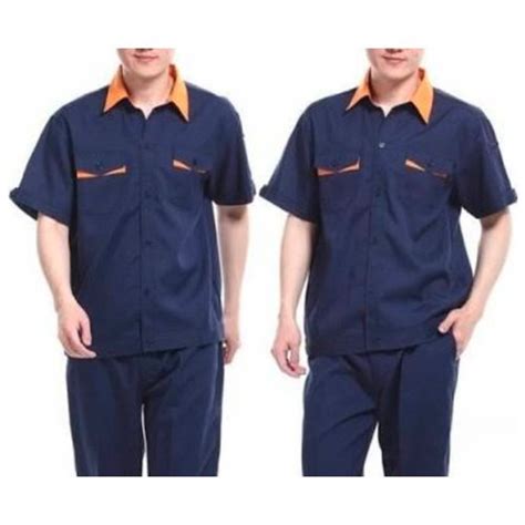 Blue And Orange Cotton Warehouse Worker Uniform at ₹ 700/set in Pune