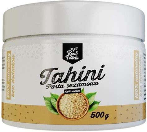 PASTA SEZAMOWA Tahini REAL FOODS 500g Ceny I Opinie Ceneo Pl