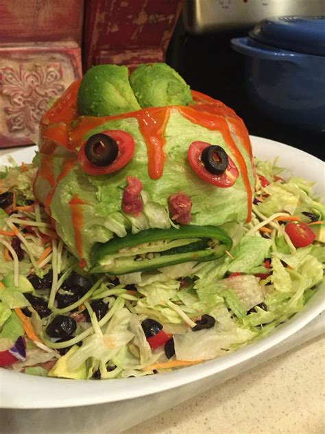 Zombie Party Food Zombie Lettuce Head And Salad The Kids Love This