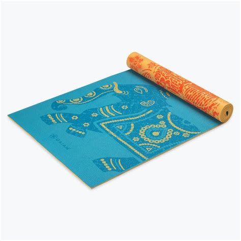 Reversible Elephant Yoga Mat 6mm Gaiam