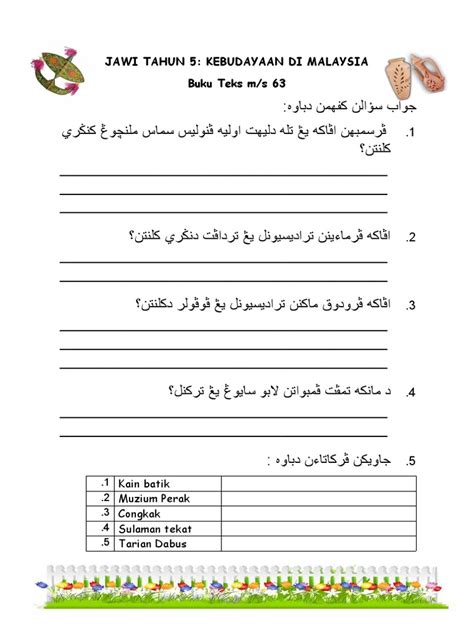 jawi   kebudayaan  malaysia